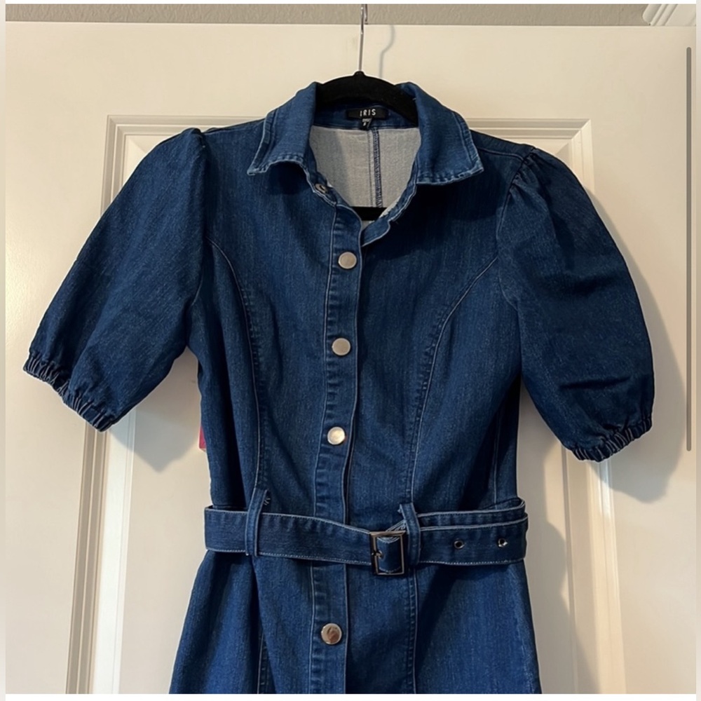 Iris Denim Dress - Gem